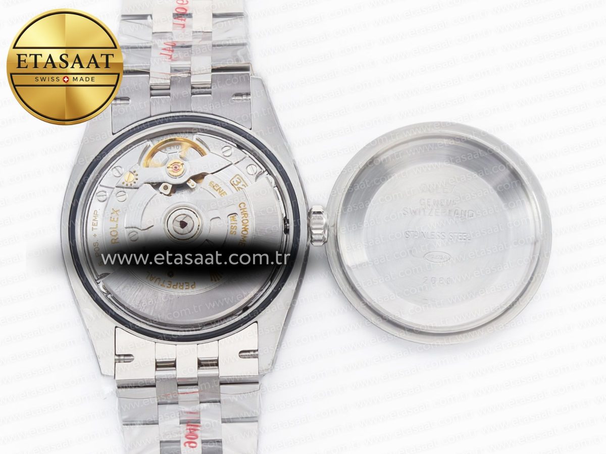 Rolex DateJust 36 126234 904L SS Clean 1:1 Best Edition Fluted Bezel Black Dial on Jubilee Bracelet VR3235 - Görsel 18