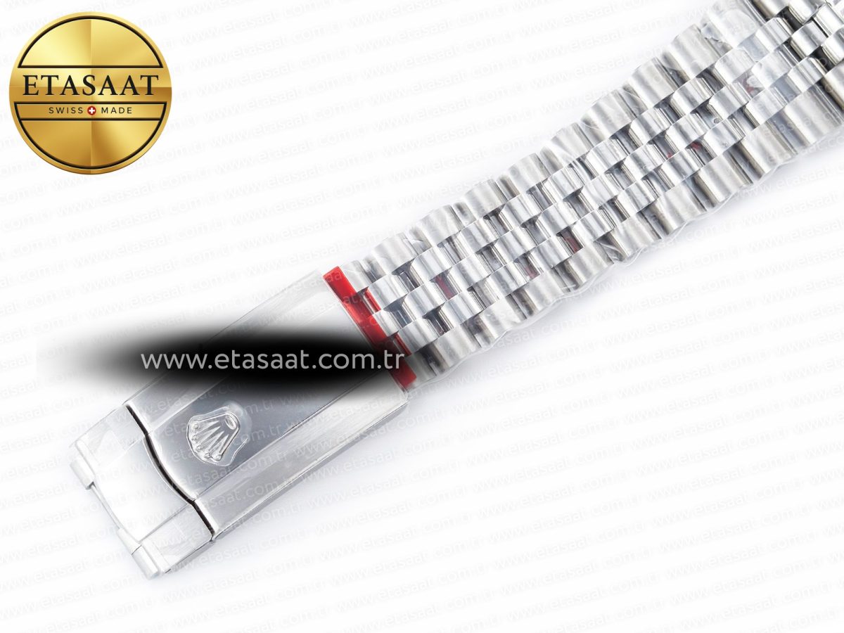 Rolex DateJust 36 126234 904L SS Clean 1:1 Best Edition Fluted Bezel Black Dial on Jubilee Bracelet VR3235 - Görsel 27