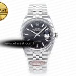 Rolex Datejust 36 126234 Clean Yivli Siyah Kadran VR3235 Eta Saat - Görsel 3 - 1:1 Süper Klon Saat