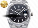 Rolex DateJust 36 126234 904L SS Clean 1:1 Best Edition Fluted Bezel Black Dial on Jubilee Bracelet VR3235 - Görsel 4