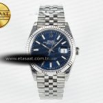 Rolex Datejust 36 126234 VSF Mavi Kadran Jubilee VS3235 Eta Saat - Görsel 3 - 1:1 Süper Klon Saat