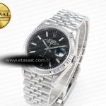 Rolex DateJust 36 SS 116234 VSF 1:1 Best Edition 904L Steel Black Stick Dial on Jubilee Bracelet VS3135