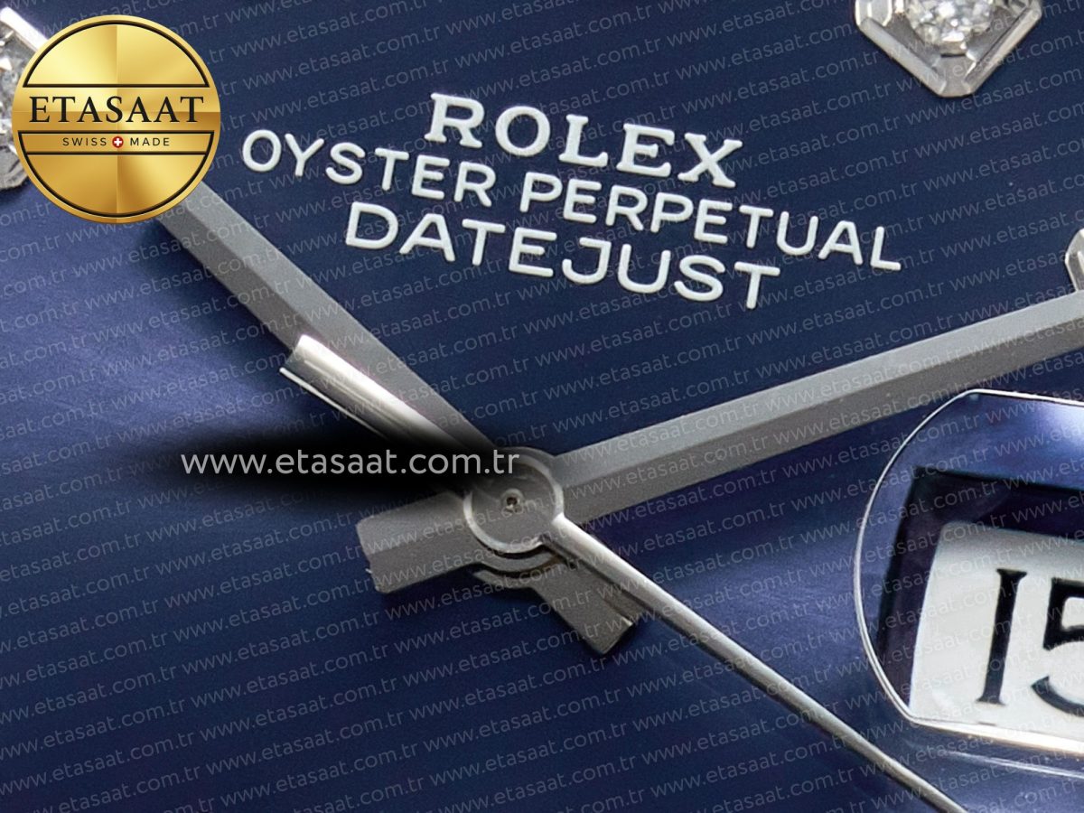 Rolex DateJust 36 SS 116234 VSF 1:1 Best Edition 904L Steel Blue Diamonds Dial on Jubilee Bracelet VS3135 - Görsel 11