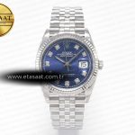 Rolex Datejust 36 116234 VSF Mavi Pırlanta Kadran VS3135 Eta Saat - Görsel 3 - 1:1 Süper Klon Saat