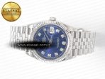 Rolex DateJust 36 SS 116234 VSF 1:1 Best Edition 904L Steel Blue Diamonds Dial on Jubilee Bracelet VS3135 - Görsel 9