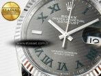 Rolex DateJust 36 SS 116234 VSF 1:1 Best Edition 904L Steel Gray Green Roman Dial on oyster Bracelet VS3235 - Görsel 10