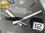 Rolex DateJust 36 SS 116234 VSF 1:1 Best Edition 904L Steel Gray Green Roman Dial on oyster Bracelet VS3235 - Görsel 11