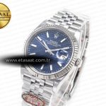 Rolex DateJust 36MM 126234 SS Clean 1:1 Best Edition Blue Fluted Dial on SS Jubilee Bracelet VR3235