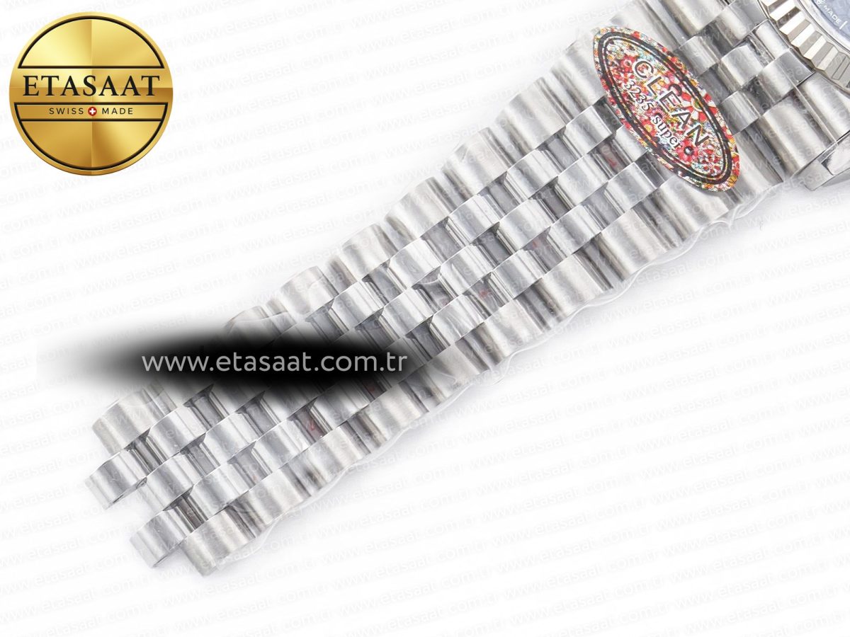Rolex DateJust 36MM 126234 SS Clean 1:1 Best Edition Blue Fluted Dial on SS Jubilee Bracelet VR3235 - Görsel 25