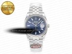 Rolex DateJust 36MM 126234 SS Clean 1:1 Best Edition Blue Fluted Dial on SS Jubilee Bracelet VR3235 - Görsel 3