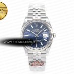 Rolex Datejust 36MM 126234 Clean Mavi Yivli Kadran VR3235 Eta Saat - Görsel 3 - 1:1 Süper Klon Saat
