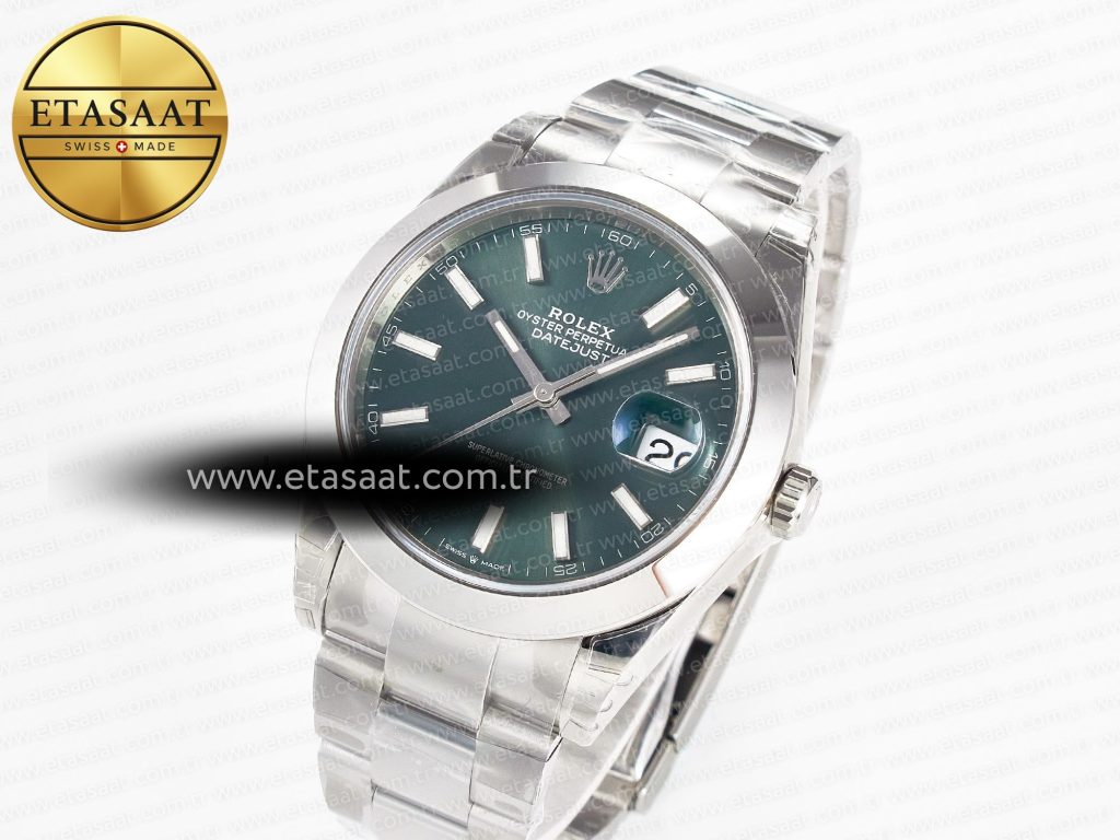 datejust 41 126330 904l ss vsf 11 best edition green dial on oyster bracelet vs32351