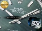 Rolex DateJust 41 126330 904L SS VSF 1:1 Best Edition Green Dial on Oyster Bracelet VS3235 - Görsel 11
