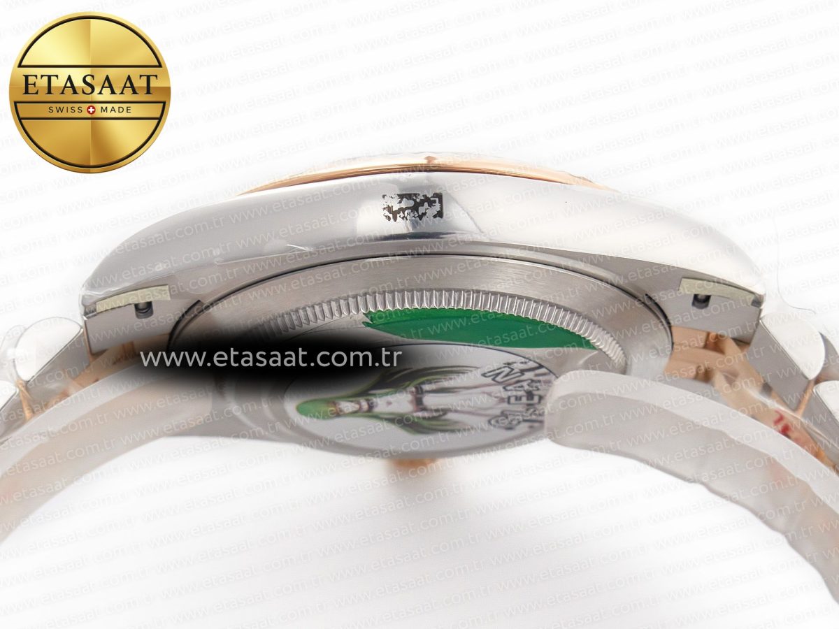 Rolex DateJust 41 126331 904L SS/RG Clean 1:1 Best Edition Steel Silver Diamond Stick Dial on Jubilee Bracelet VR3235 - Görsel 14