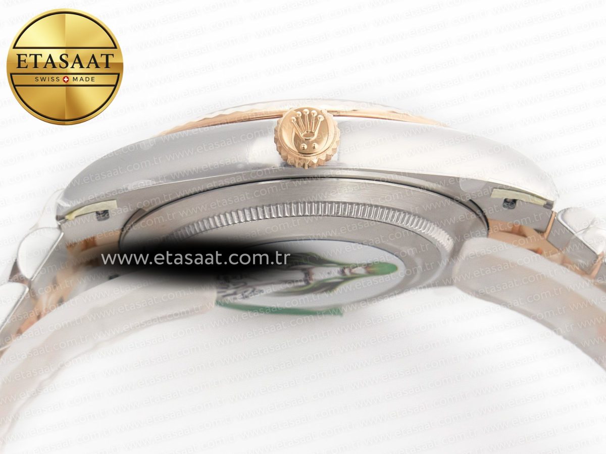Rolex DateJust 41 126331 904L SS/RG Clean 1:1 Best Edition Steel Silver Diamond Stick Dial on Jubilee Bracelet VR3235 - Görsel 15