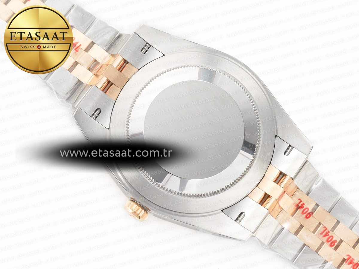 Rolex DateJust 41 126331 904L SS/RG Clean 1:1 Best Edition Steel Silver Diamond Stick Dial on Jubilee Bracelet VR3235 - Görsel 17