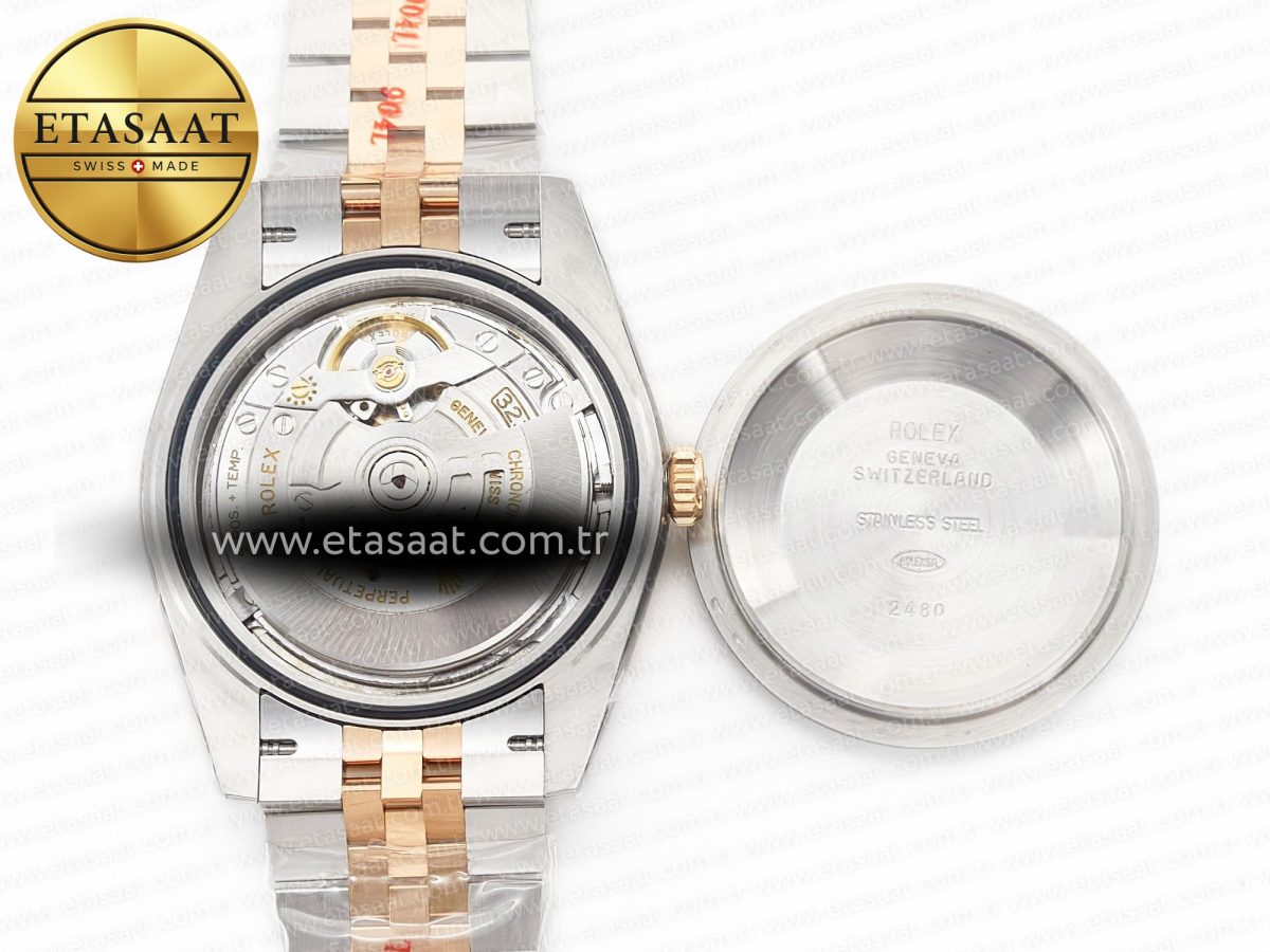 Rolex DateJust 41 126331 904L SS/RG Clean 1:1 Best Edition Steel Silver Diamond Stick Dial on Jubilee Bracelet VR3235 - Görsel 18