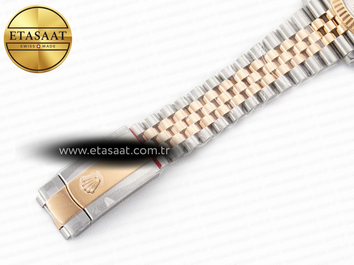 Rolex DateJust 41 126331 904L SS/RG Clean 1:1 Best Edition Steel Silver Diamond Stick Dial on Jubilee Bracelet VR3235 - Görsel 27