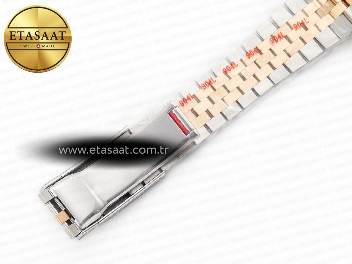 Rolex DateJust 41 126331 904L SS/RG Clean 1:1 Best Edition Steel Silver Diamond Stick Dial on Jubilee Bracelet VR3235 - Görsel 28