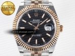 Rolex DateJust 41 126331 ARF 1:1 Best Edition 904L Steel Black Dial on SS/RG Jubilee Bracelet SH3235（Gain Weight） - Görsel 4