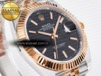 Rolex DateJust 41 126331 ARF 1:1 Best Edition 904L Steel Black Dial on SS/RG Jubilee Bracelet SH3235（Gain Weight） - Görsel 5