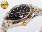Rolex DateJust 41 126331 ARF 1:1 Best Edition 904L Steel Black Dial on SS/RG Jubilee Bracelet SH3235（Gain Weight） - Görsel 6