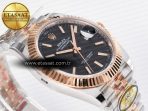 Rolex DateJust 41 126331 ARF 1:1 Best Edition 904L Steel Black Dial on SS/RG Jubilee Bracelet SH3235（Gain Weight） - Görsel 7