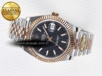 Rolex DateJust 41 126331 ARF 1:1 Best Edition 904L Steel Black Dial on SS/RG Jubilee Bracelet SH3235（Gain Weight） - Görsel 9