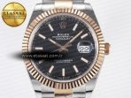 Rolex DateJust 41 126331 ARF 1:1 Best Edition 904L Steel Black Dial on SS/RG Oyster Bracelet SH3235（Gain Weight） - Görsel 4