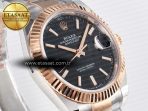 Rolex DateJust 41 126331 ARF 1:1 Best Edition 904L Steel Black Dial on SS/RG Oyster Bracelet SH3235（Gain Weight） - Görsel 5
