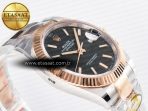 Rolex DateJust 41 126331 ARF 1:1 Best Edition 904L Steel Black Dial on SS/RG Oyster Bracelet SH3235（Gain Weight） - Görsel 7