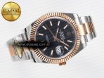 Rolex DateJust 41 126331 ARF 1:1 Best Edition 904L Steel Black Dial on SS/RG Oyster Bracelet SH3235（Gain Weight） - Görsel 8