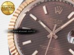 Rolex DateJust 41 126331 ARF 1:1 Best Edition 904L Steel Brown Dial on SS/RG Jubilee Bracelet SH3235(Gain Weight) - Görsel 12