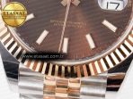 Rolex DateJust 41 126331 ARF 1:1 Best Edition 904L Steel Brown Dial on SS/RG Jubilee Bracelet SH3235(Gain Weight) - Görsel 13