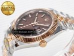 Rolex DateJust 41 126331 ARF 1:1 Best Edition 904L Steel Brown Dial on SS/RG Jubilee Bracelet SH3235(Gain Weight) - Görsel 9