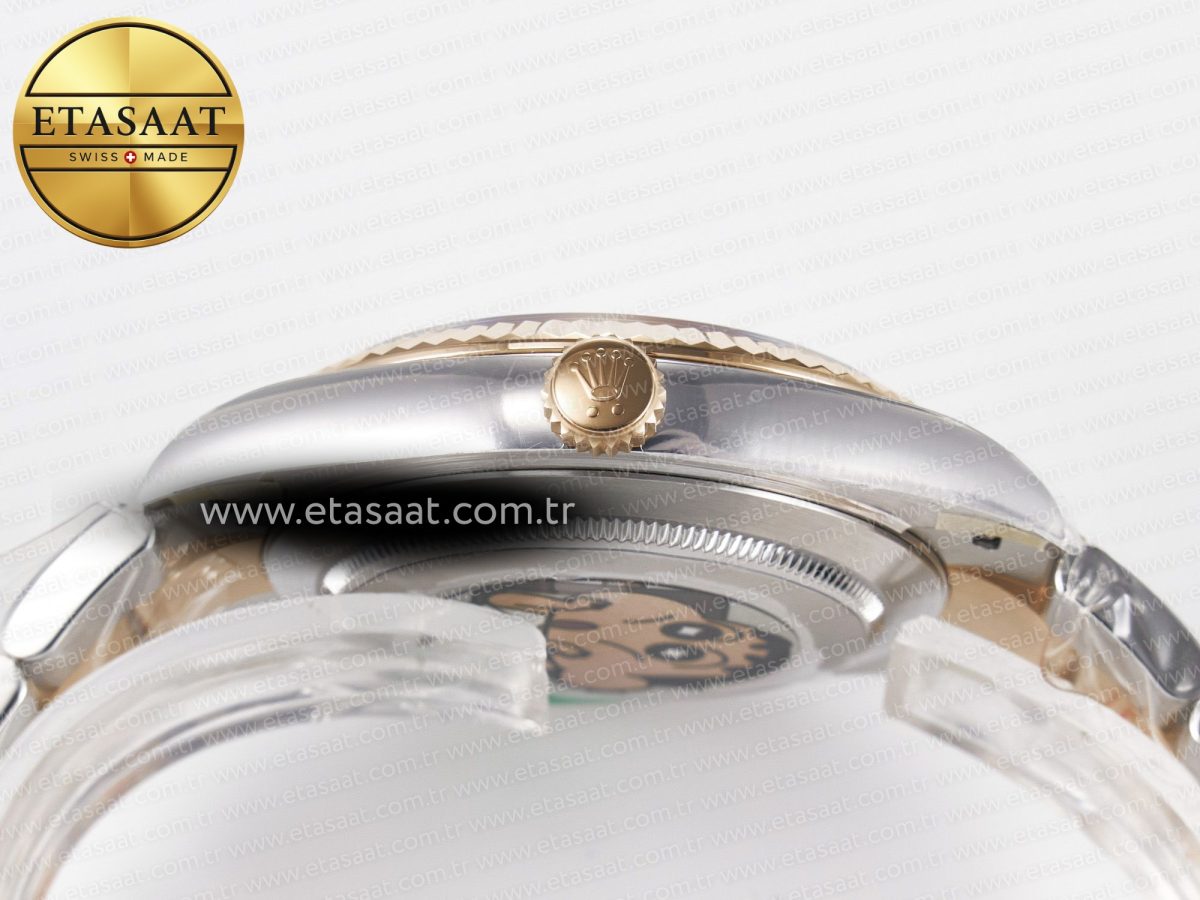 Rolex DateJust 41 126331 ARF 1:1 Best Edition 904L Steel Brown Dial on SS/RG Oyster Bracelet SH3235（Gain Weight） - Görsel 15