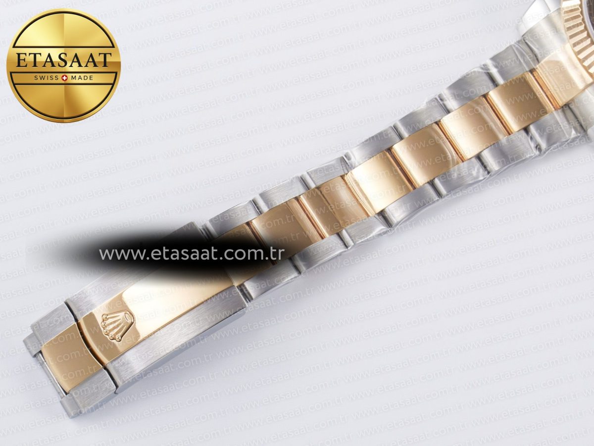 Rolex DateJust 41 126331 ARF 1:1 Best Edition 904L Steel Brown Dial on SS/RG Oyster Bracelet SH3235（Gain Weight） - Görsel 27