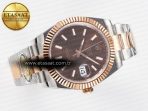 Rolex DateJust 41 126331 ARF 1:1 Best Edition 904L Steel Brown Dial on SS/RG Oyster Bracelet SH3235(Gain Weight) - Görsel 8