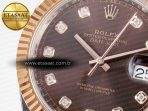 Rolex DateJust 41 126331 ARF 1:1 Best Edition 904L Steel Brown Diamonds Dial on SS/RG Jubilee Bracelet SH3235（Gain Weight） - Görsel 10