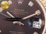 Rolex DateJust 41 126331 ARF 1:1 Best Edition 904L Steel Brown Diamonds Dial on SS/RG Jubilee Bracelet SH3235（Gain Weight） - Görsel 11