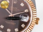 Rolex DateJust 41 126331 ARF 1:1 Best Edition 904L Steel Brown Diamonds Dial on SS/RG Jubilee Bracelet SH3235（Gain Weight） - Görsel 12