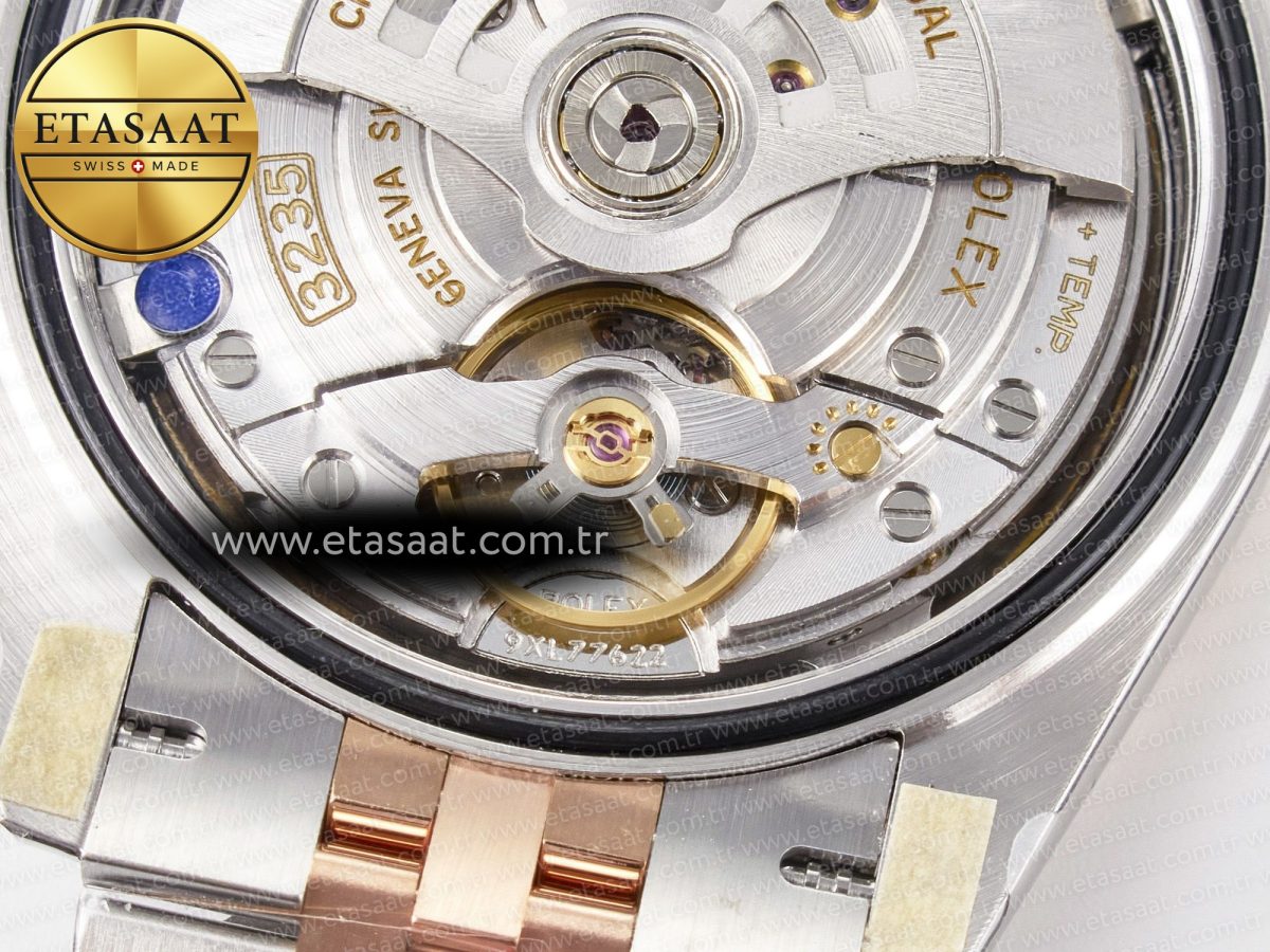 Rolex DateJust 41 126331 ARF 1:1 Best Edition 904L Steel Brown Diamonds Dial on SS/RG Jubilee Bracelet SH3235（Gain Weight） - Görsel 24
