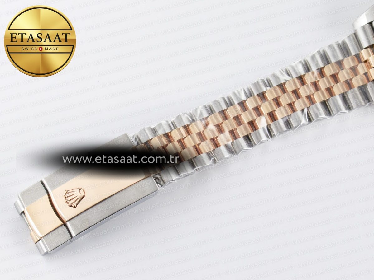 Rolex DateJust 41 126331 ARF 1:1 Best Edition 904L Steel Brown Diamonds Dial on SS/RG Jubilee Bracelet SH3235（Gain Weight） - Görsel 27