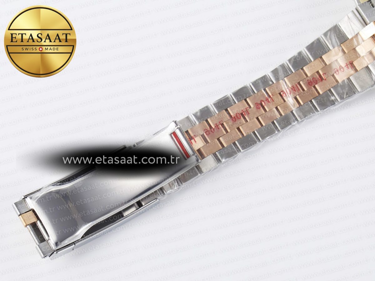 Rolex DateJust 41 126331 ARF 1:1 Best Edition 904L Steel Brown Diamonds Dial on SS/RG Jubilee Bracelet SH3235（Gain Weight） - Görsel 28