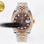 Rolex Datejust 41 126331 ARF Kahve Pırlantalı Kadran Ağır Eta Saat - Görsel 3 - 1:1 Süper Klon Saat