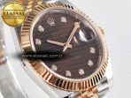 Rolex DateJust 41 126331 ARF 1:1 Best Edition 904L Steel Brown Diamonds Dial on SS/RG Jubilee Bracelet SH3235（Gain Weight） - Görsel 5