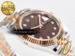 Rolex DateJust 41 126331 ARF 1:1 Best Edition 904L Steel Brown Diamonds Dial on SS/RG Jubilee Bracelet SH3235（Gain Weight） - Görsel 7