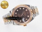 Rolex DateJust 41 126331 ARF 1:1 Best Edition 904L Steel Brown Diamonds Dial on SS/RG Jubilee Bracelet SH3235（Gain Weight） - Görsel 8