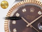 Rolex DateJust 41 126331 ARF 1:1 Best Edition 904L Steel Brown Diamonds Dial on SS/RG Oyster Bracelet SH3235(Gain Weight) - Görsel 10