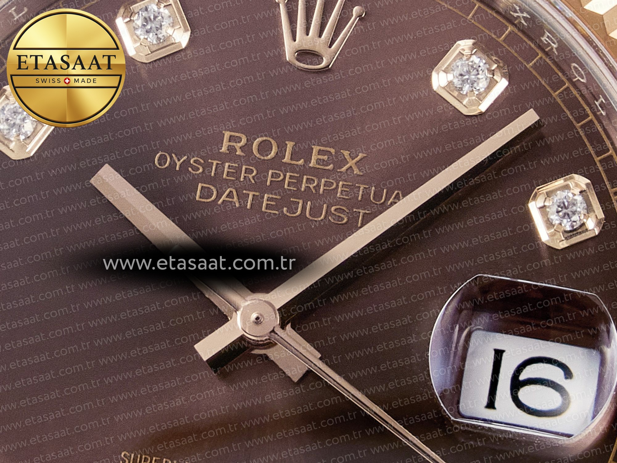 DateJust 41 126331 ARF 1:1 Best Edition 904L Steel Brown Diamonds Dial on SS/RG Oyster Bracelet SH3235(Gain Weight) - Resim 11 Rolex DateJust 41 126331 ARF 1:1 Best Edition 904L Steel Brown Diamonds Dial on SS/RG Oyster Bracelet SH3235(Gain Weight) - Görsel 11